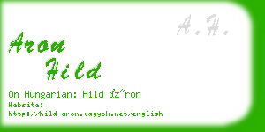 aron hild business card